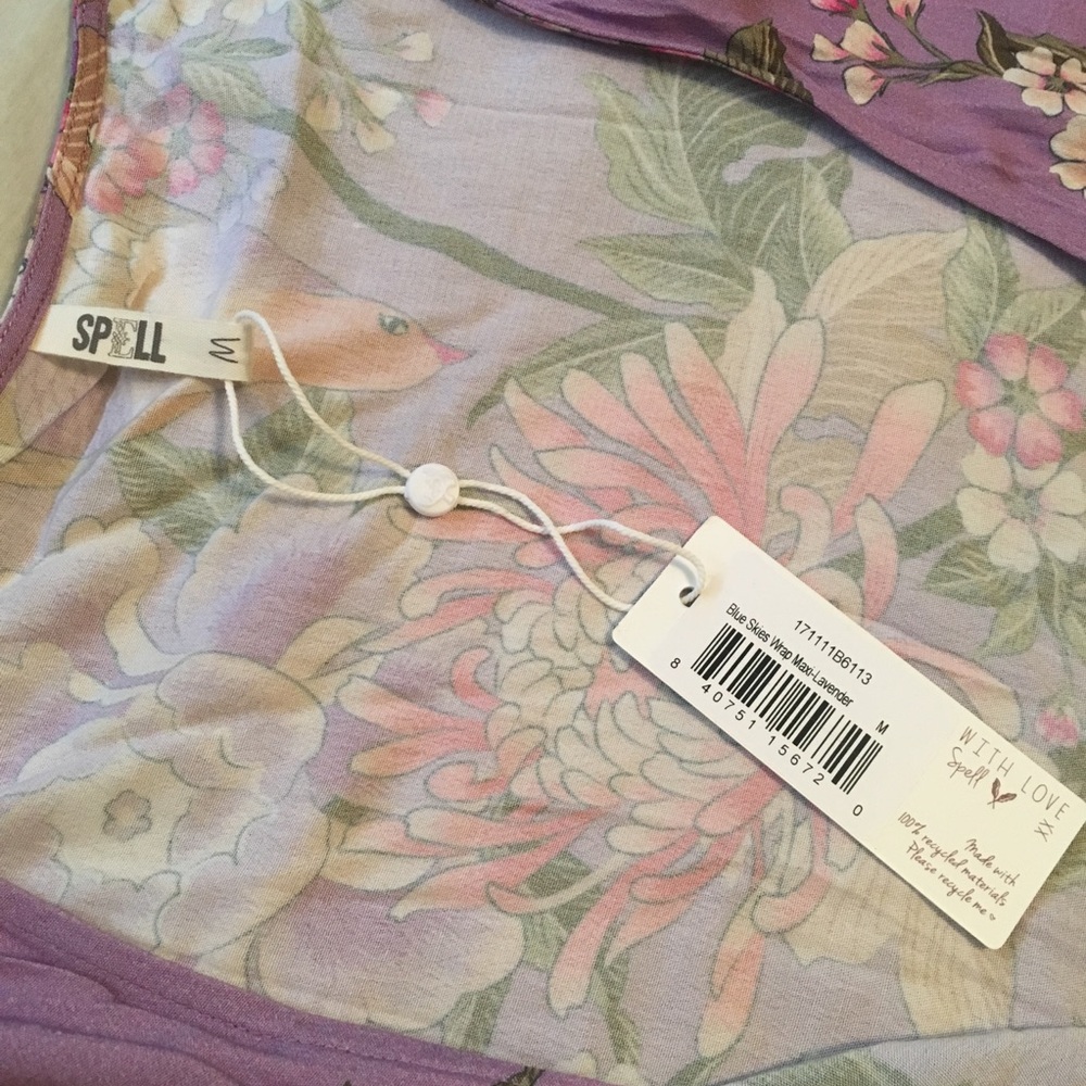 Spell Blue Skies Maxi Wrap Dress! - Picture 4 of 8